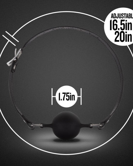 Noir Breathable Silicone Ball Gag