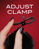 Noir Pom Adjustable Furry Nipple Clamps