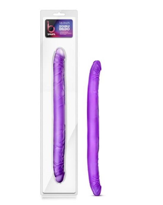 B Yours - 16 Inch Purple Double Dildo