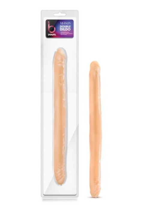 B Yours - 16 Inch Flesh Double Dildo