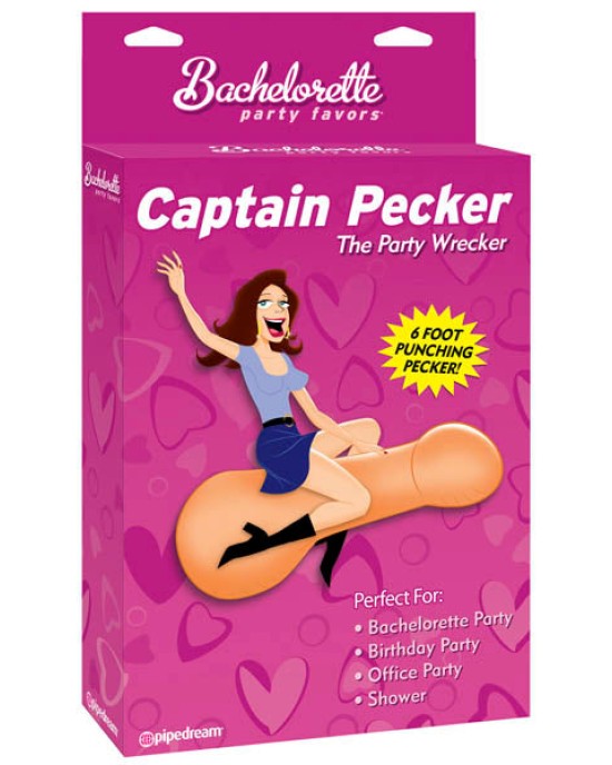 Bachelorette Captain The Party Wrecker Inflatable Pecker