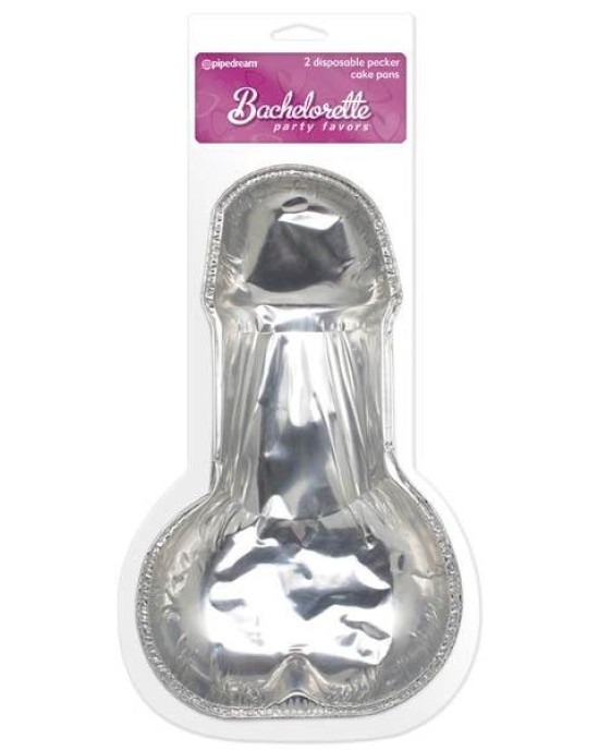 Disposable Pecker Cake Pans - Set of 2