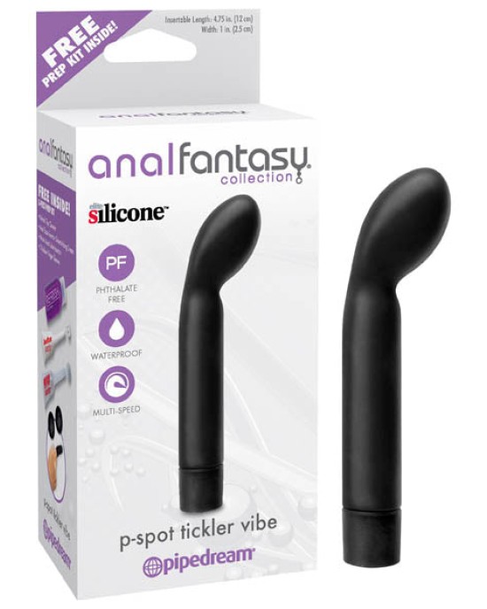 Anal Fantasy Collection P-spot Tickler Vibe - Black