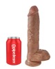 King Cock 10 Inch Tan Cock with Balls