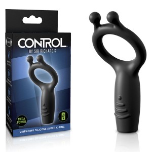 Sir Richards Vibrating Silicone Super C-Ring - Grey