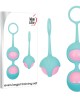 Adam & Eve Eve's Kegel Training Teal/Pink - Set of 2