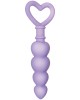 Evolved Sweet Treat Purple Beaded Butt Plug with Handle