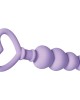 Evolved Sweet Treat Purple Beaded Butt Plug with Handle