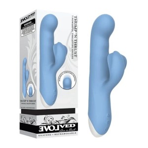 Evolved Thump N Thrust Rabbit Vibrator - Blue