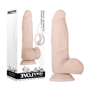 Evolved Real Supple Poseable 7 Inch Flesh Dong