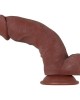 Evolved Real Supple Poseable Girthy 8.5 Inch Brown Dong