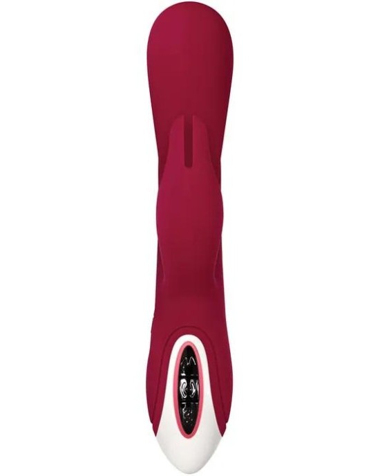 Evolved Inflatable Bunny Rabbit Vibrator - Burgundy