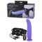 9 Inch Vibration Dildo Strap-On - Purple