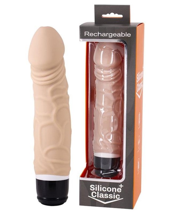 Silicone Classic Flesh Rechargeable Vibe