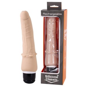 Silicone Classic Flesh Waterproof Vibrator 1