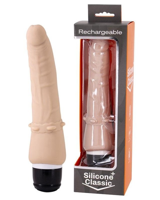 Silicone Classic Flesh Waterproof Vibrator 1