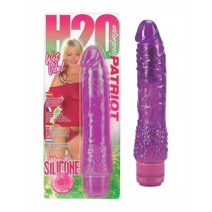 H2O Patriot - Purple 8 Inch Vibrator