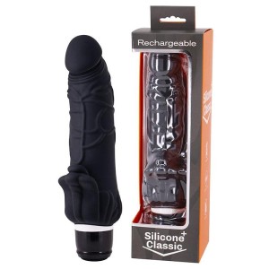 Silicone Classic Black Vibrator