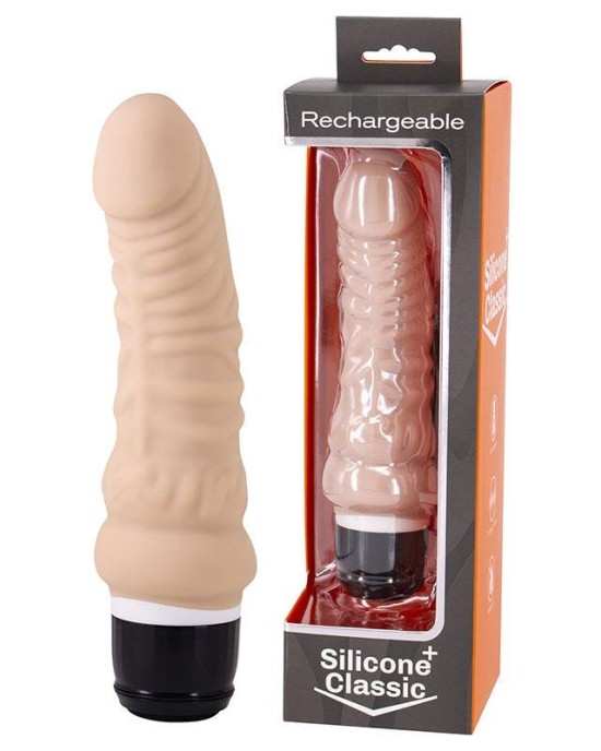 Silicone Classic Waterproof Flesh Vibrator