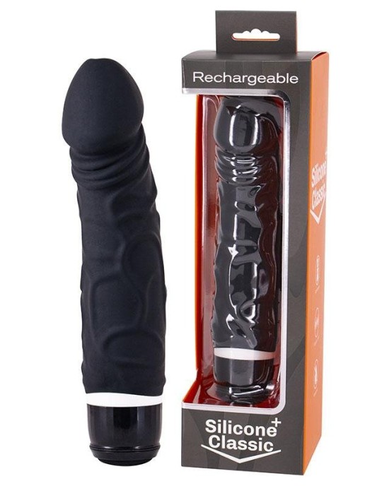 Silicone Classic 3 Black Vibrator