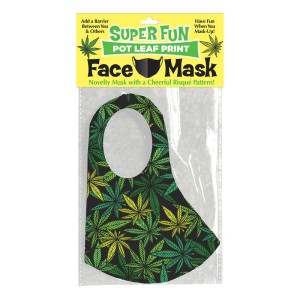 Super Fun Pot Leaf Novelty Face Mask