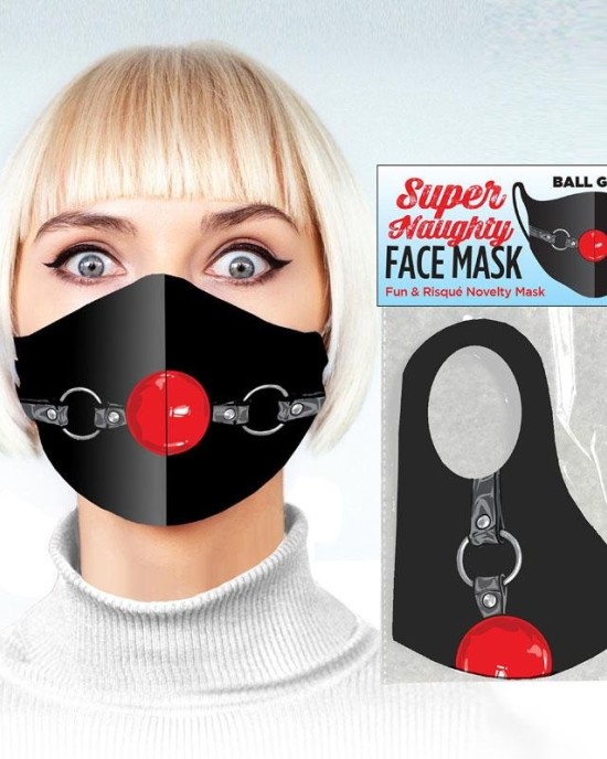 Super Naughty Novelty Face Bondage Ball Mask