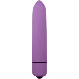 Adam & Eve Vibrating Clitoral Tongue Cock Ring - Purple