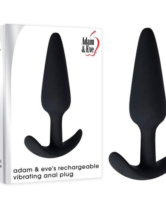 Adam & Eve Rechargeable Vibrating Anal Plug - Black