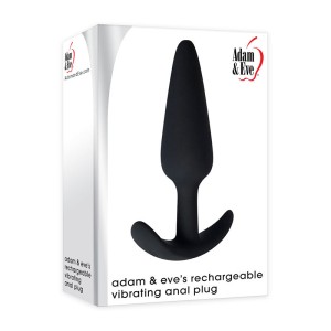 Adam & Eve Rechargeable Vibrating Anal Plug - Black