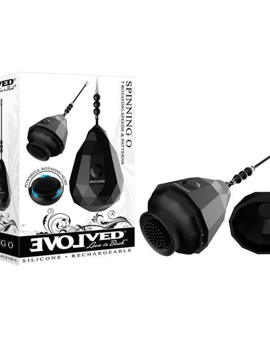 Evolved Spinning O Rotating Stimulator- Black