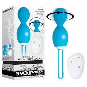 Evolved Twistin The Night Away Kegel with Remote- Blue