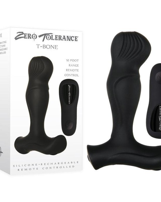 Zero Tolerance T-Bone Black Prostate Massager