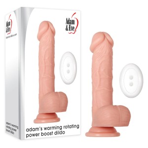 Adam & Eve Warming Rotating 7.5 Inch Dildo with Power Boost