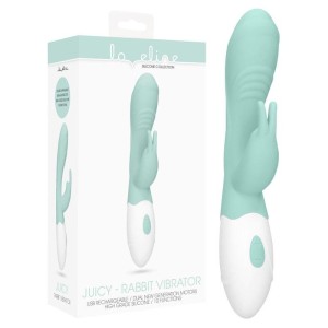 Loveline Juicy G-Spot Rabbit Vibrator - Green