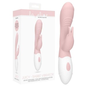 Loveline Juicy G-Spot Rabbit Vibrator- Pink