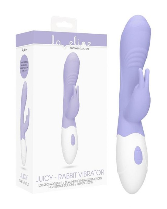 Loveline Juicy G-Spot Rabbit Vibrator - Purple