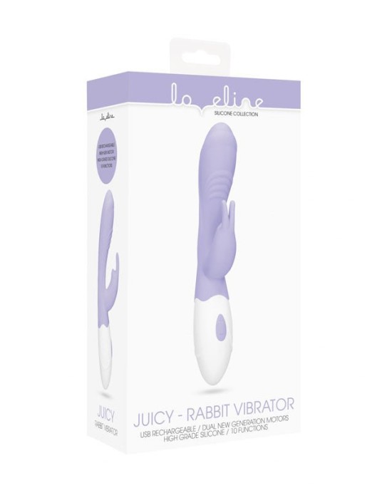 Loveline Juicy G-Spot Rabbit Vibrator - Purple