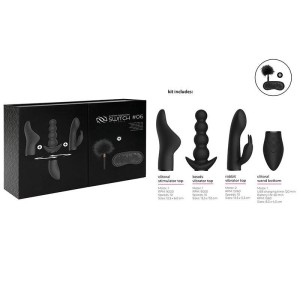 Switch Pleasure Kit #6 - Black 3-in-1 Interchangeable Toy Kit