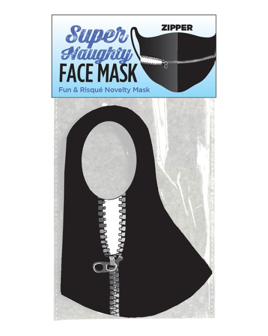 Super Naughty Zipper Mouth Face Mask