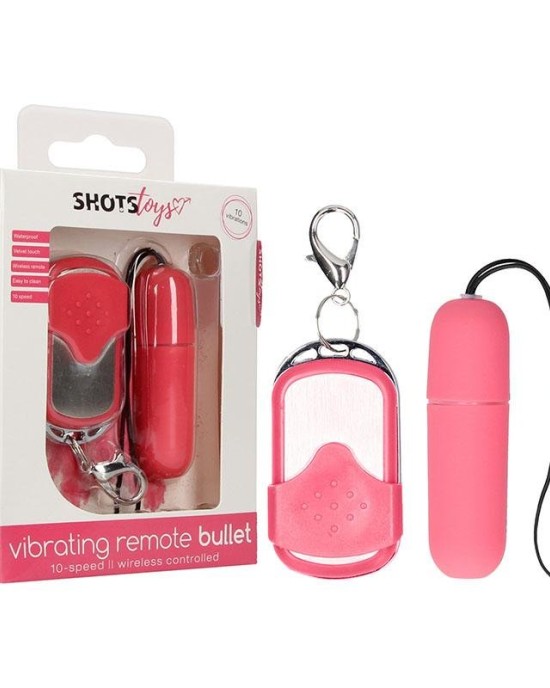 Shots Vibrating Pink Remote Controlled Bullet