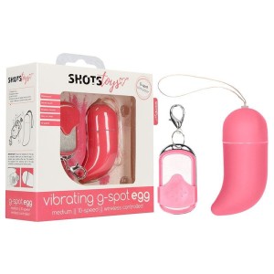 Shots Vibrating G-Spot Pink Medium Remote Control Egg