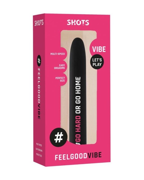 Feelgood #GoHardOrGoHome - Black Vibrator