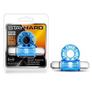 Stay Hard 10-Function Vibrating Bull Ring Cock Ring