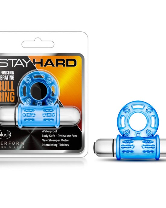 Stay Hard 10-Function Vibrating Bull Ring Cock Ring