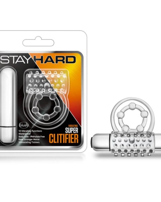 Stay Hard Vibrating Super Clitifier Cock Ring