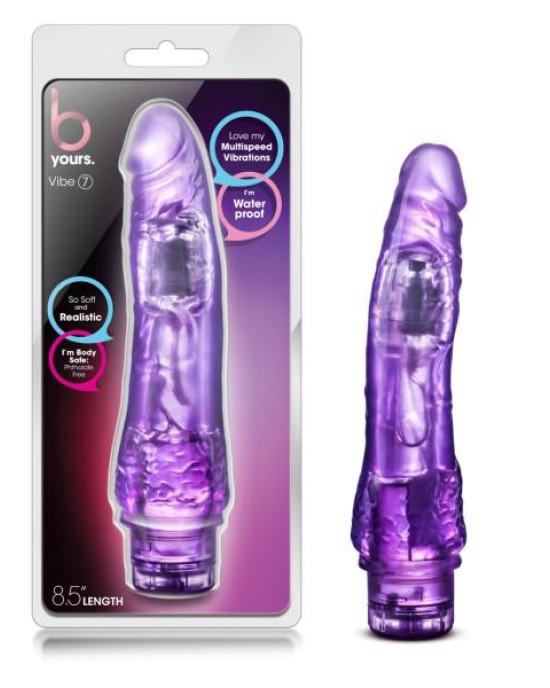 B Yours - Vibe #7 - Purple 8.5 Inch Vibrator