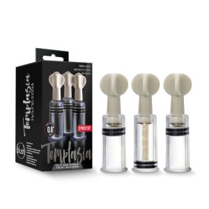 Temptasia Clit & Nipple Twist Clear Suckers - Set of 3