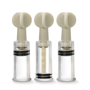 Temptasia Clit & Nipple Twist Clear Suckers - Set of 3