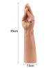 King 13.5 Inch Realistic Magic Hand - Flesh Dildo