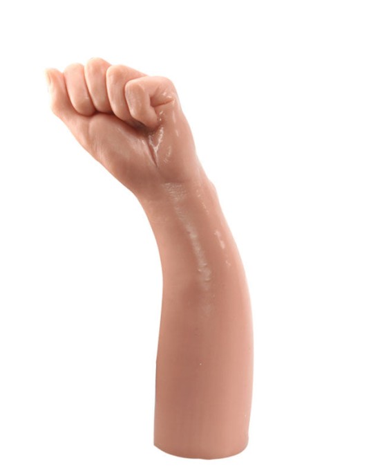 King Sized 12 Inch Realistic Bitch Fist - Flesh Dildo